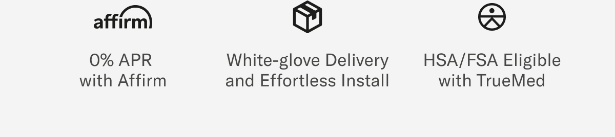 Affirm white glove delivery HSA FSA eligible