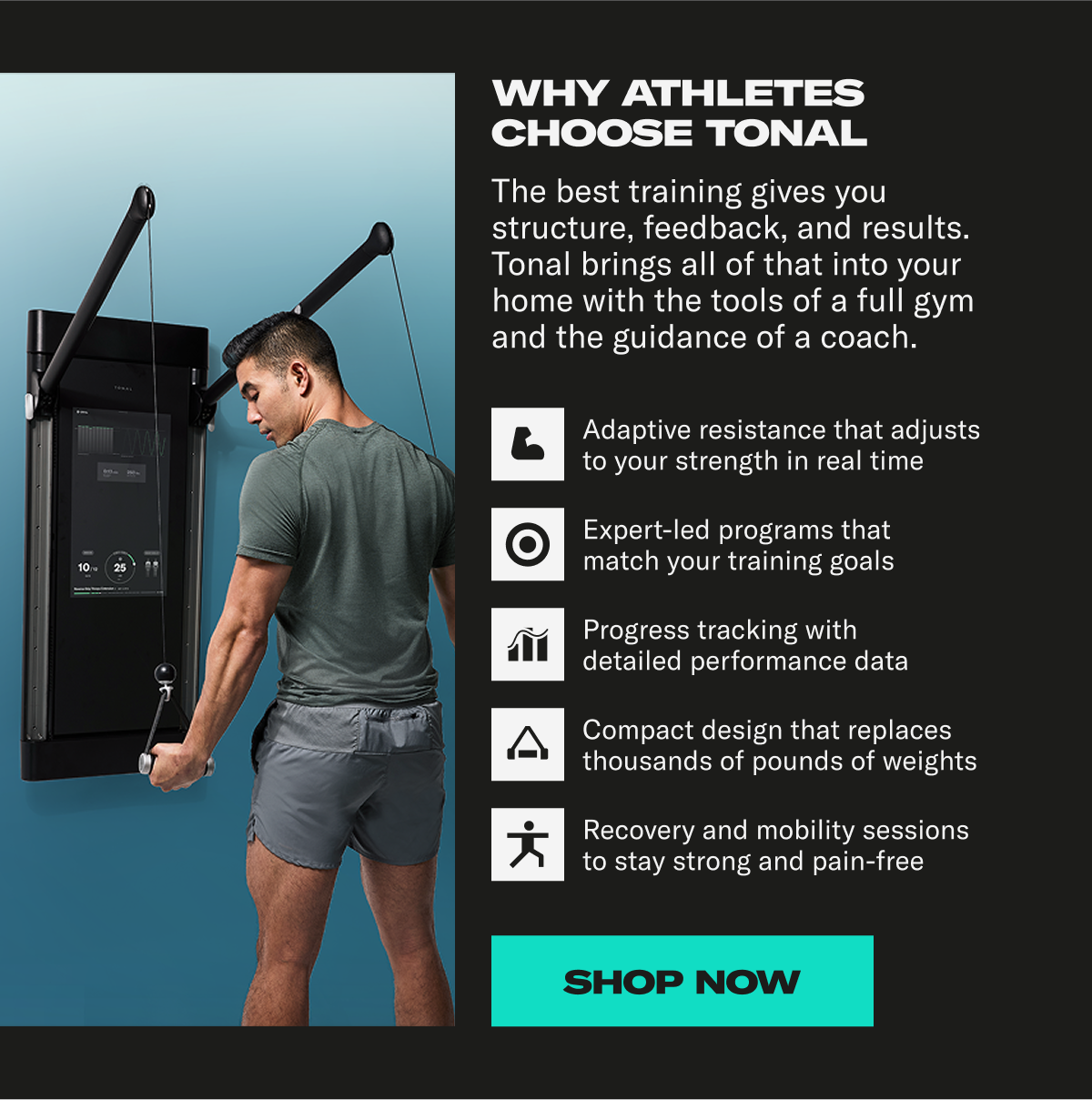 Why athletes choose tonal Why athletes choose tonal