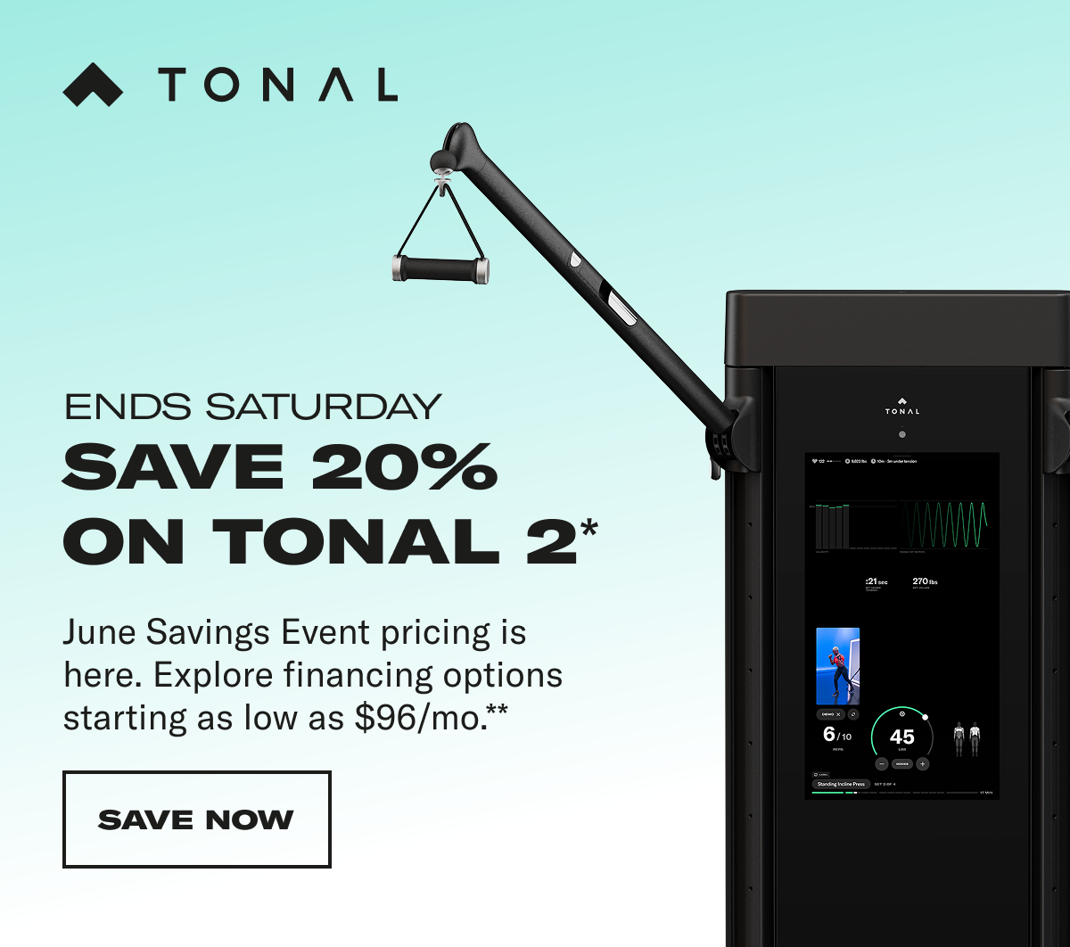 ends saturday. save now