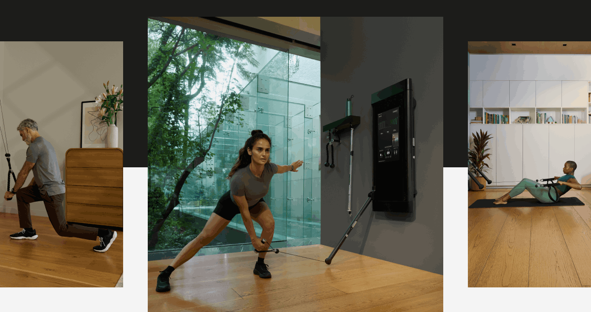 People working out with Tonal