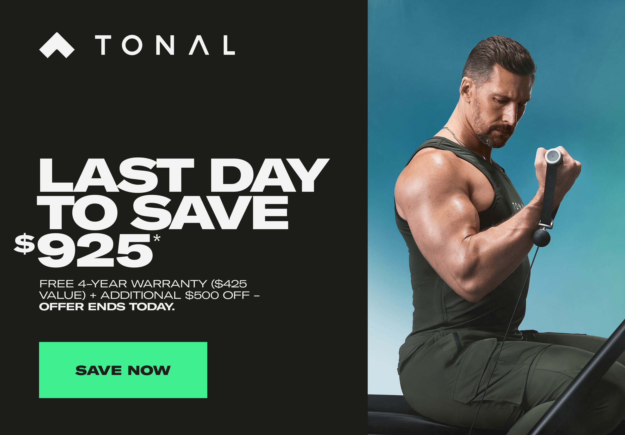 Last Day To Save $925* Free 4-year warranty ($425 value) + additional $500 off-offer ends today. Save Now