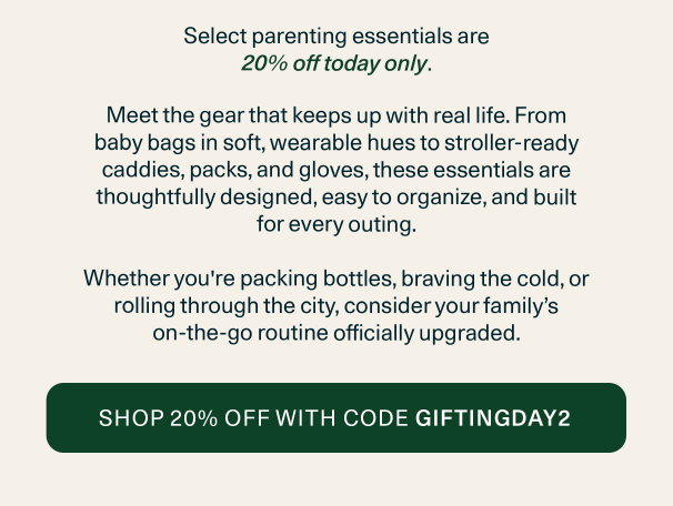 7 Days of Gifting - Day 2: 20% off Parenting Essentials