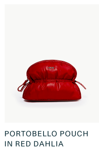 Shop Portobello Pouch in Red Dahlia