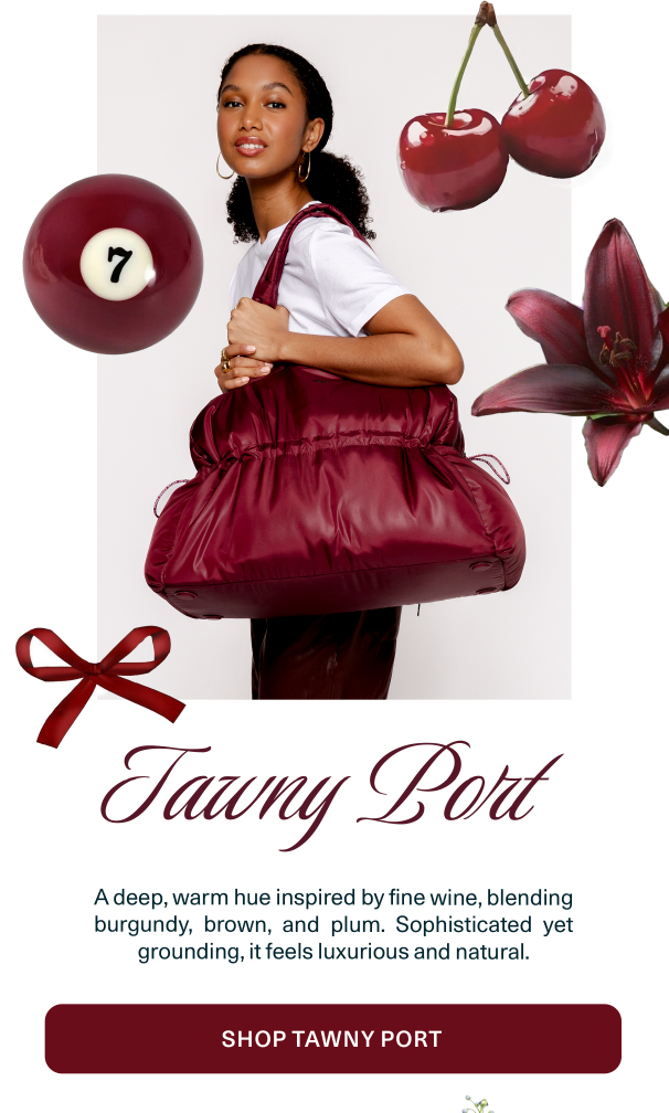 Shop the Portobello Duffel and Portobello Cosmetic in Tawny Port