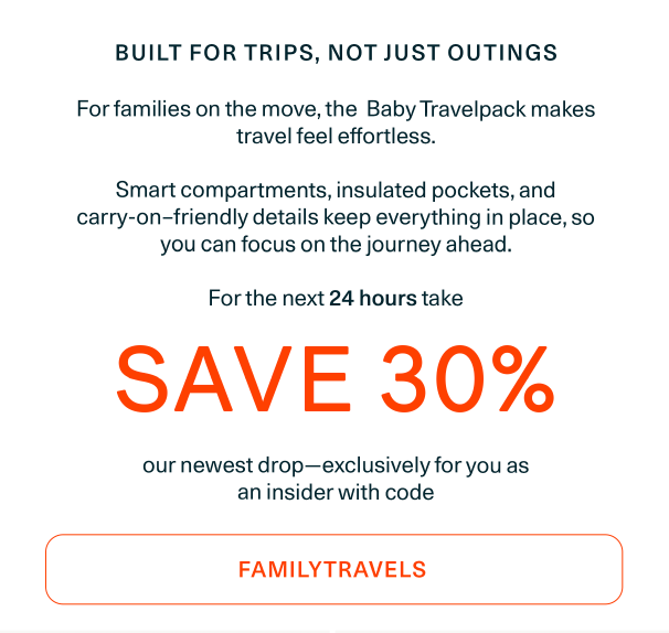Shop our new Baby Travelpack
