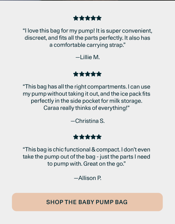 Shop our new embroidered Baby Pump Bag