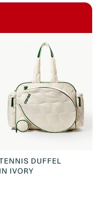 Tennis Duffel in Ivory