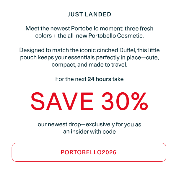 Shop the Portobello Duffel and Portobello Cosmetic