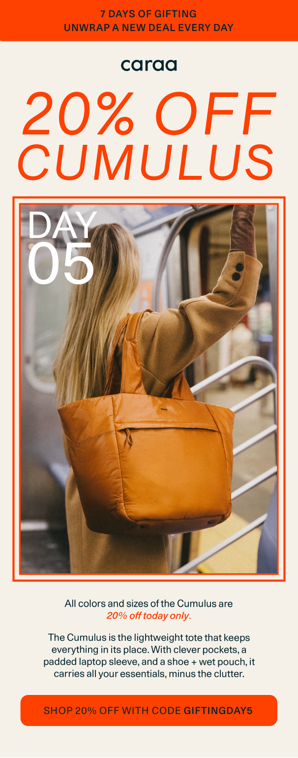 7 Days of Gifting - Day 4: 20% off Cumulus