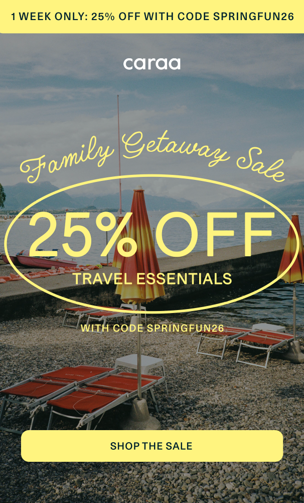 25% off travel edit with code SPRINGFUN26
