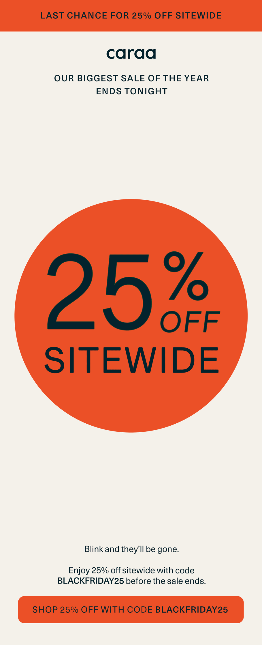 Shop 25% Off Sitewide with code BLACKFRIDAY25
