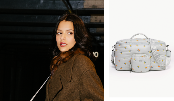 Shop our new embroidered Baby Pump Bag