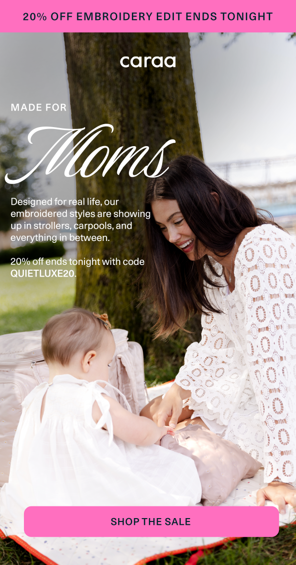 20% off Embroidery Edit with code QUIETLUXE20