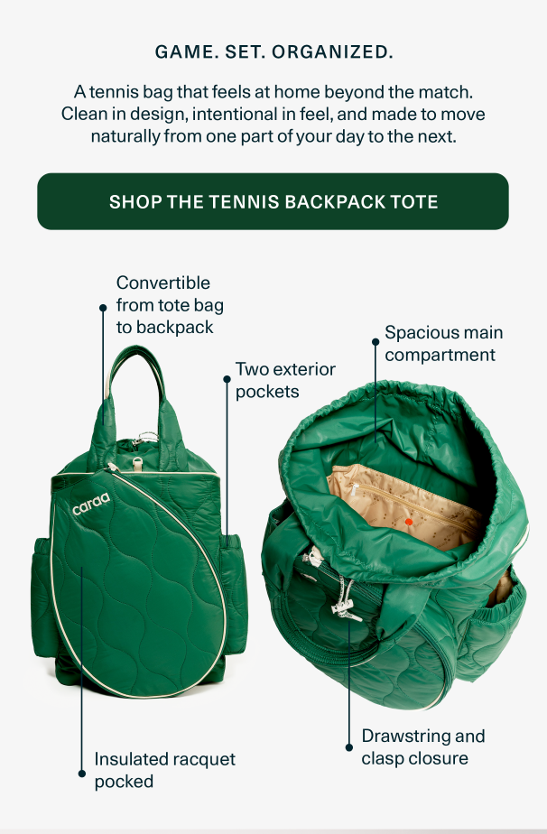 Shop the Tennis Backpack Tote in Ace Green