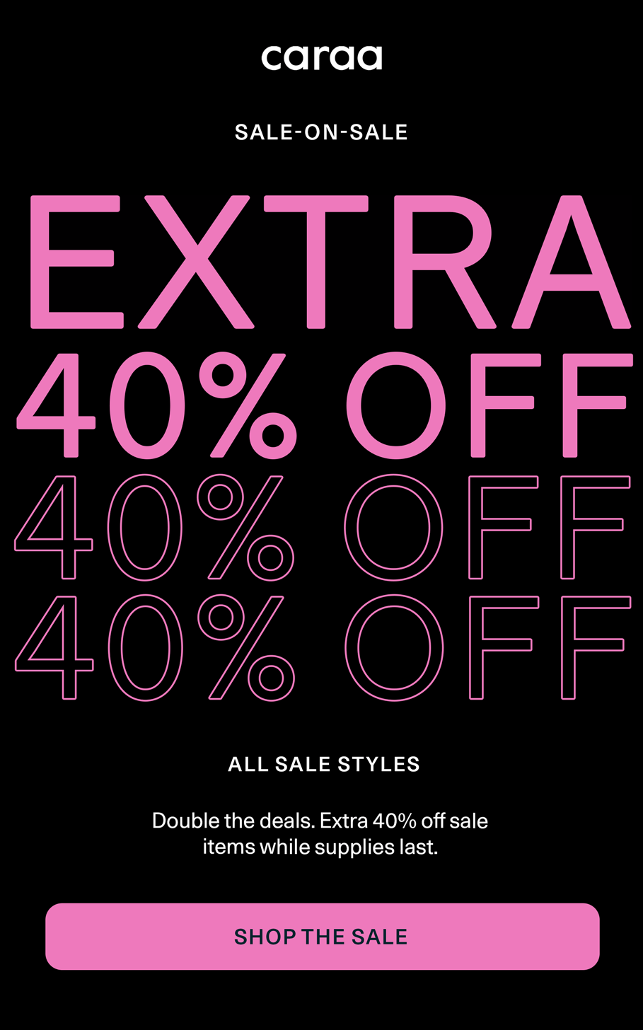 Sale-on-Sale: Extra 40% Off All Sale Items