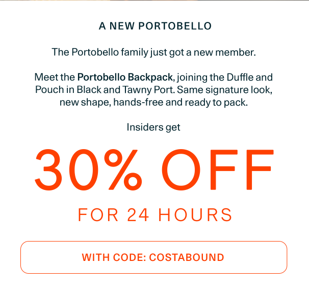 Introducing the Portobello Backpack
