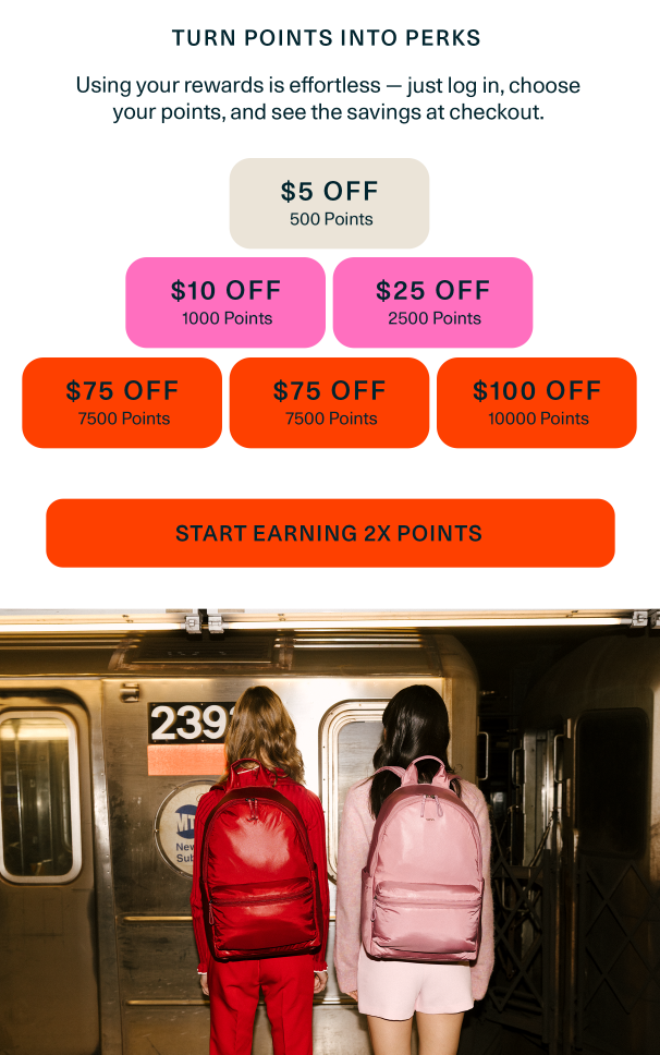 Earn double points on every purchase