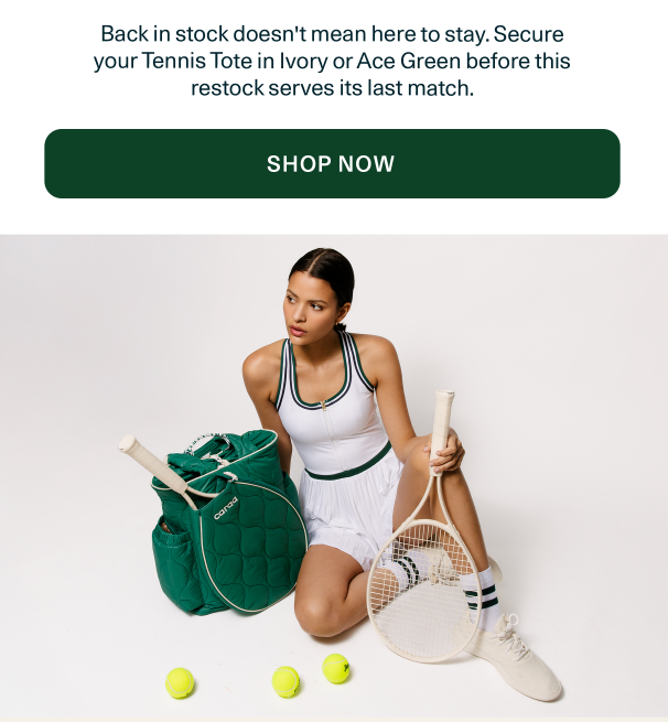 The Tennis Tote is Back in Stock