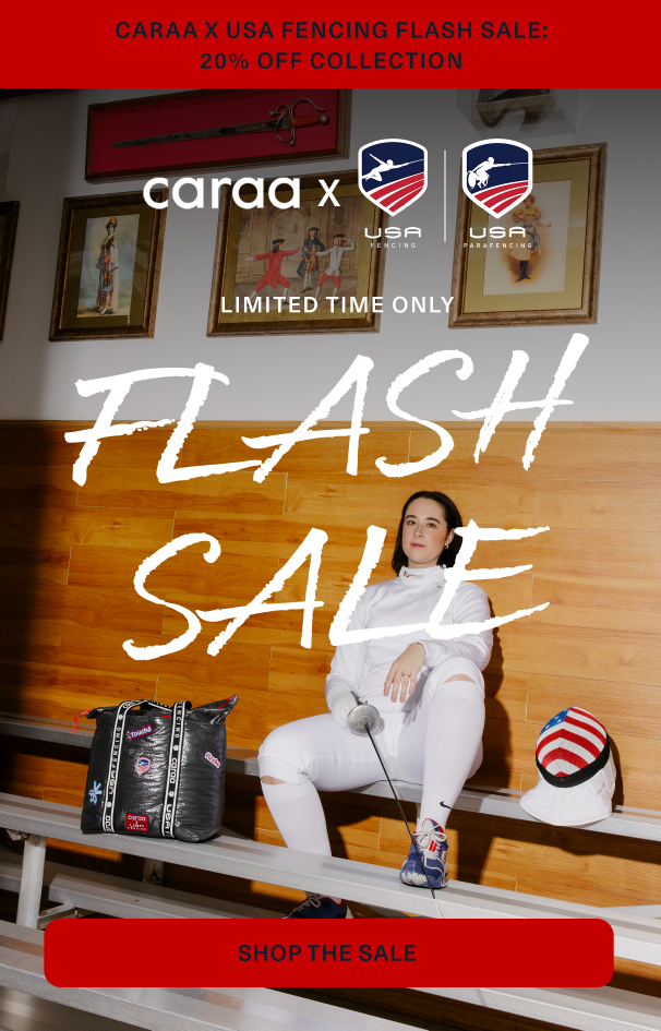 20% off Caraa x USA Fencing Collection with code: ENGARDE20