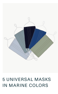 5 Universal Masks in Marine Colors