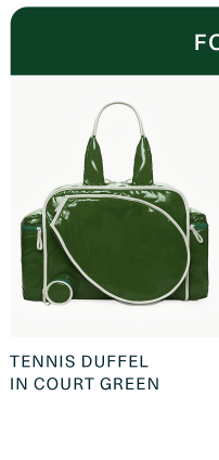Green Tennis Duffel