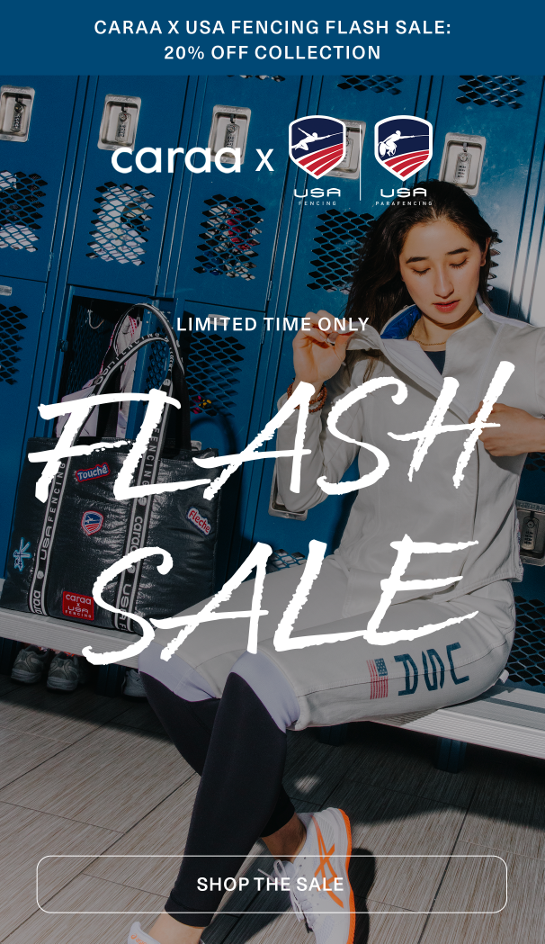 20% off Caraa x USA Fencing Collection with code: ENGARDE20