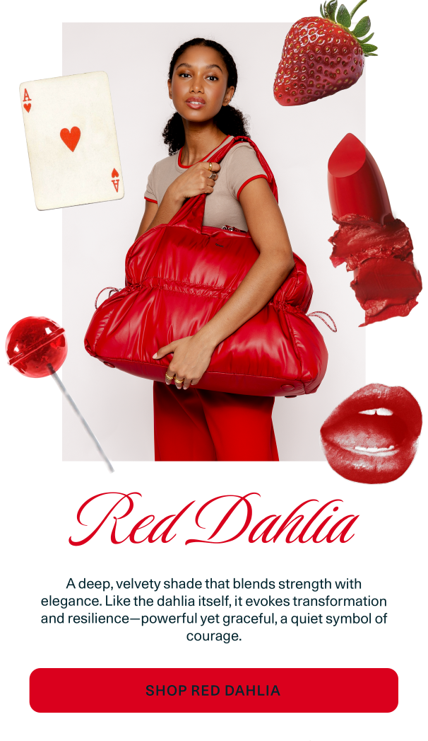 Shop the Portobello Duffel and Portobello Cosmetic in Red Dahlia