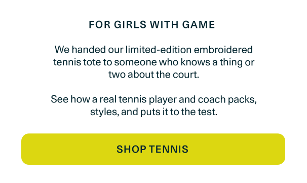 Shop embroidered Tennis Backpack Tote