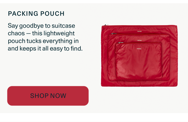 an image of a red bag with a zipper on it