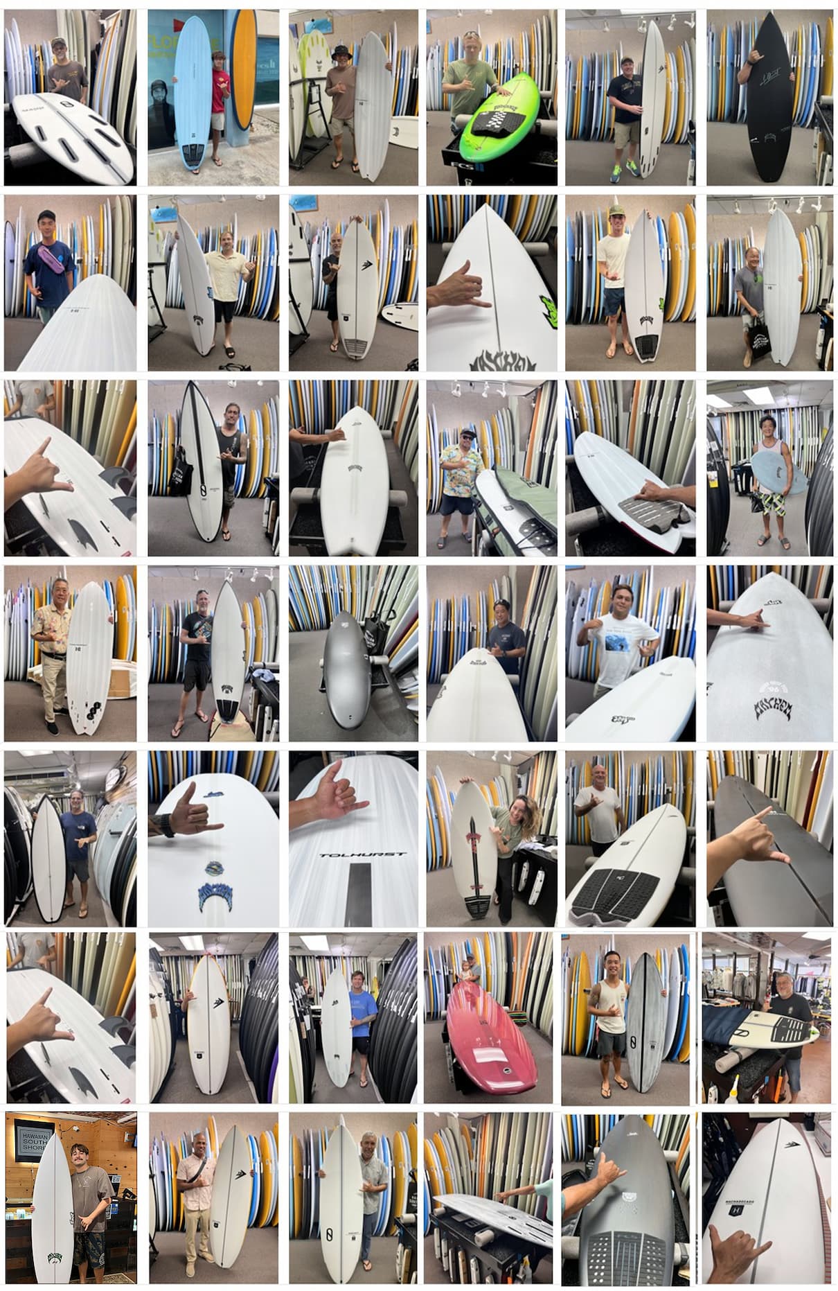 Customer photo gallery collage