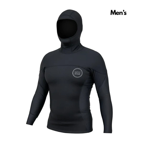 HSS Men's Hybrid Hooded Wet/RashGuard in black