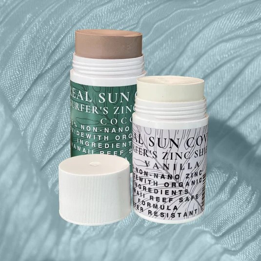 Real Sun Cover reef-safe natural sunscreen face stick SPF 32