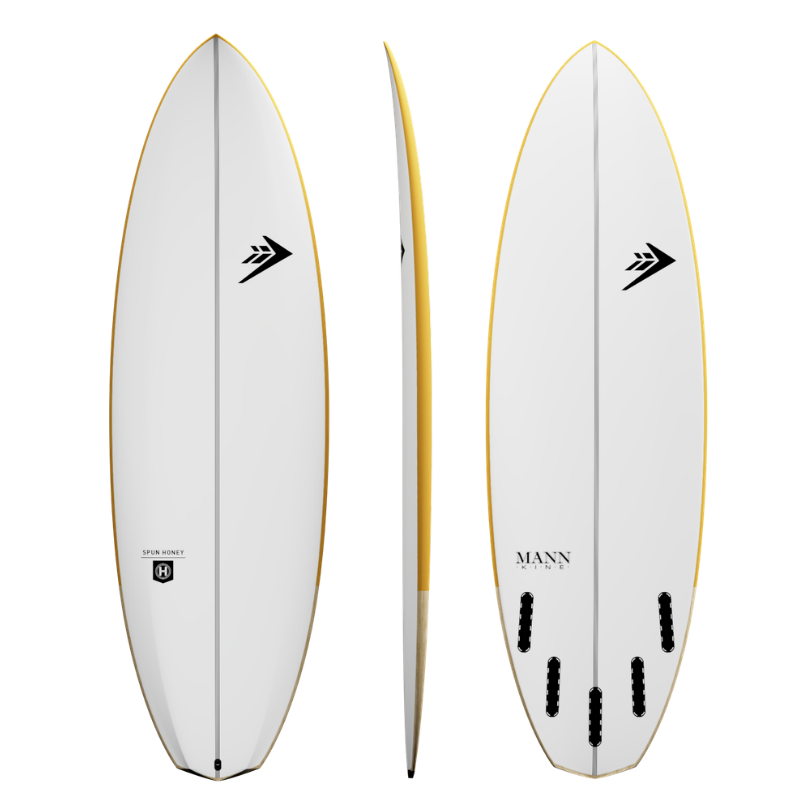 Firewire Dan Mann Spun Honey Helium 2 surfboard, 5-fin Futures
