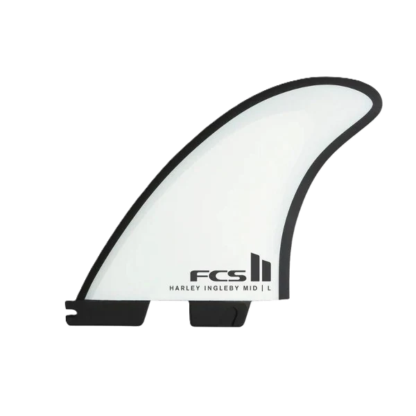 FCS II Thruster Harley Ingleby Mid Performance Core White fin set