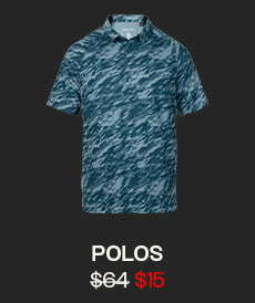 SALE ON SALE | POLOS FOR $15 | SHOP NOW >