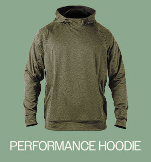 SHOP PERFORMANCE HOODIE >