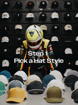 Step 1 : Pick Your Hat Style | We have a wide variety of colors and styles! | Order Custom >