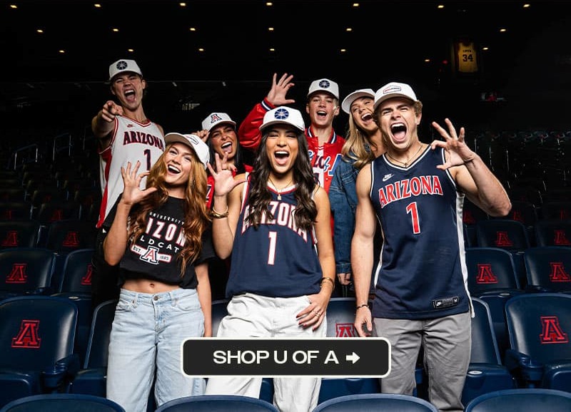 UNIVERSITY OF ARIZONA - OFFICIALLY LICENSED | SHOP HERE >