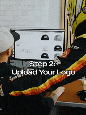 Step 2: Upload Your Logo | Our Design Team Curates a Selection of Patches with Your Logo | Order Custom >