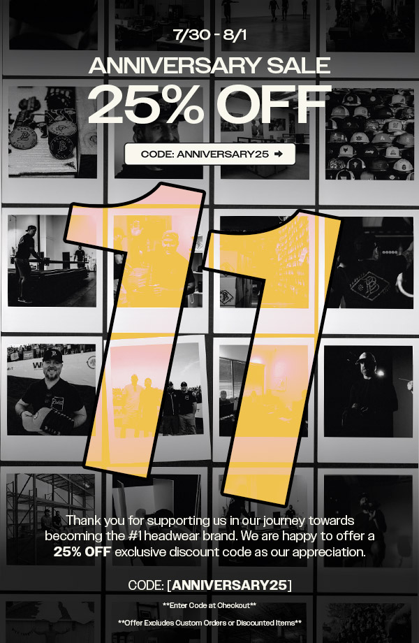 Take 25% OFF with CODE: ANNIVERSARY25 | Branded Bills 11th Anniversary | Thank you for supporting us | Use your 25% OFF >
