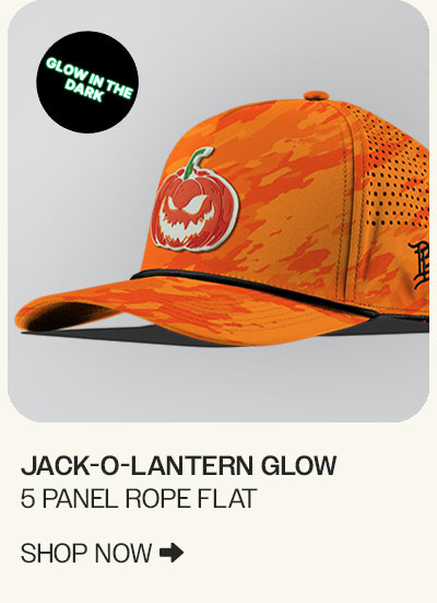 JACK-O-LANTERN GLOW | 5 PANEL ROPE CURVED | SHOP NOW 🡆