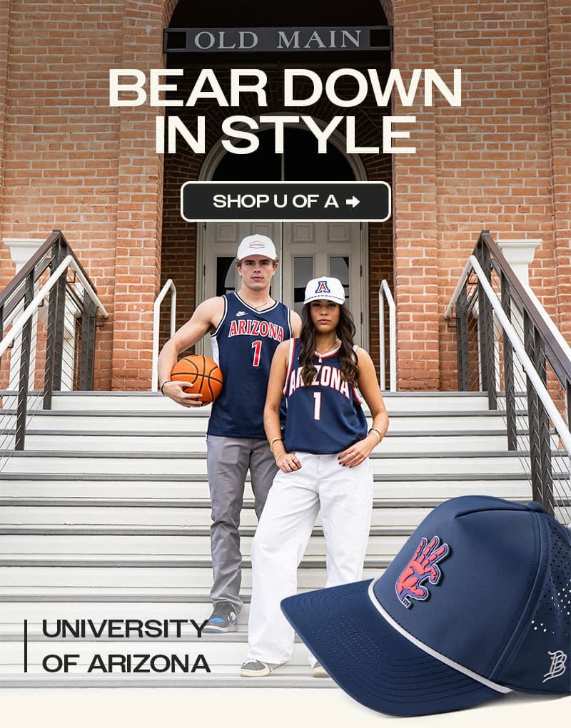 UNIVERSITY OF ARIZONA - OFFICIALLY LICENSED | SHOP HERE >