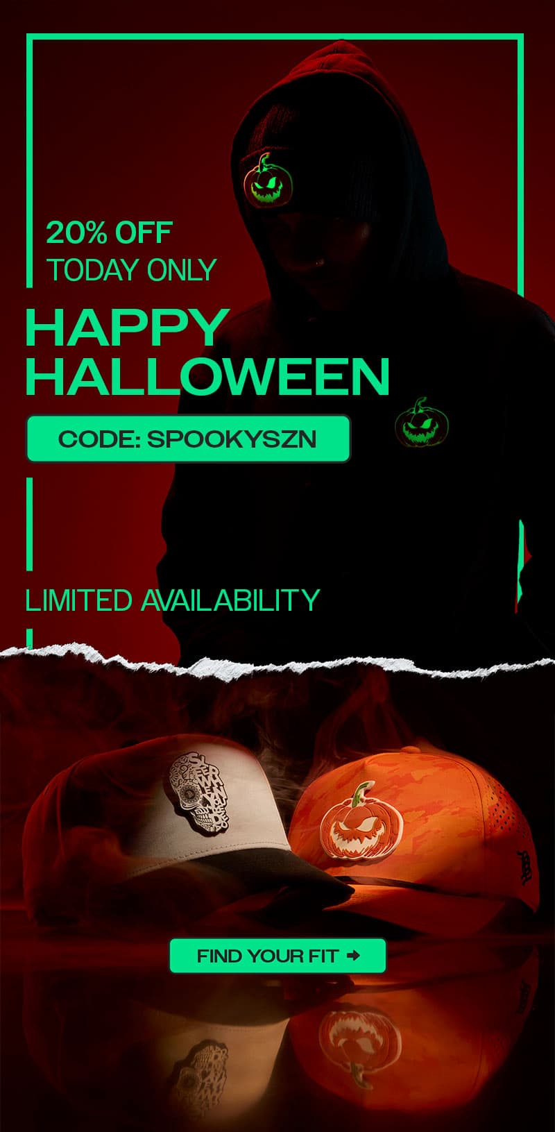 CODE: SPOOKYSZN FOR 20% OFF | HAPPY HALLOWEEN | CLICK TO SHOP >