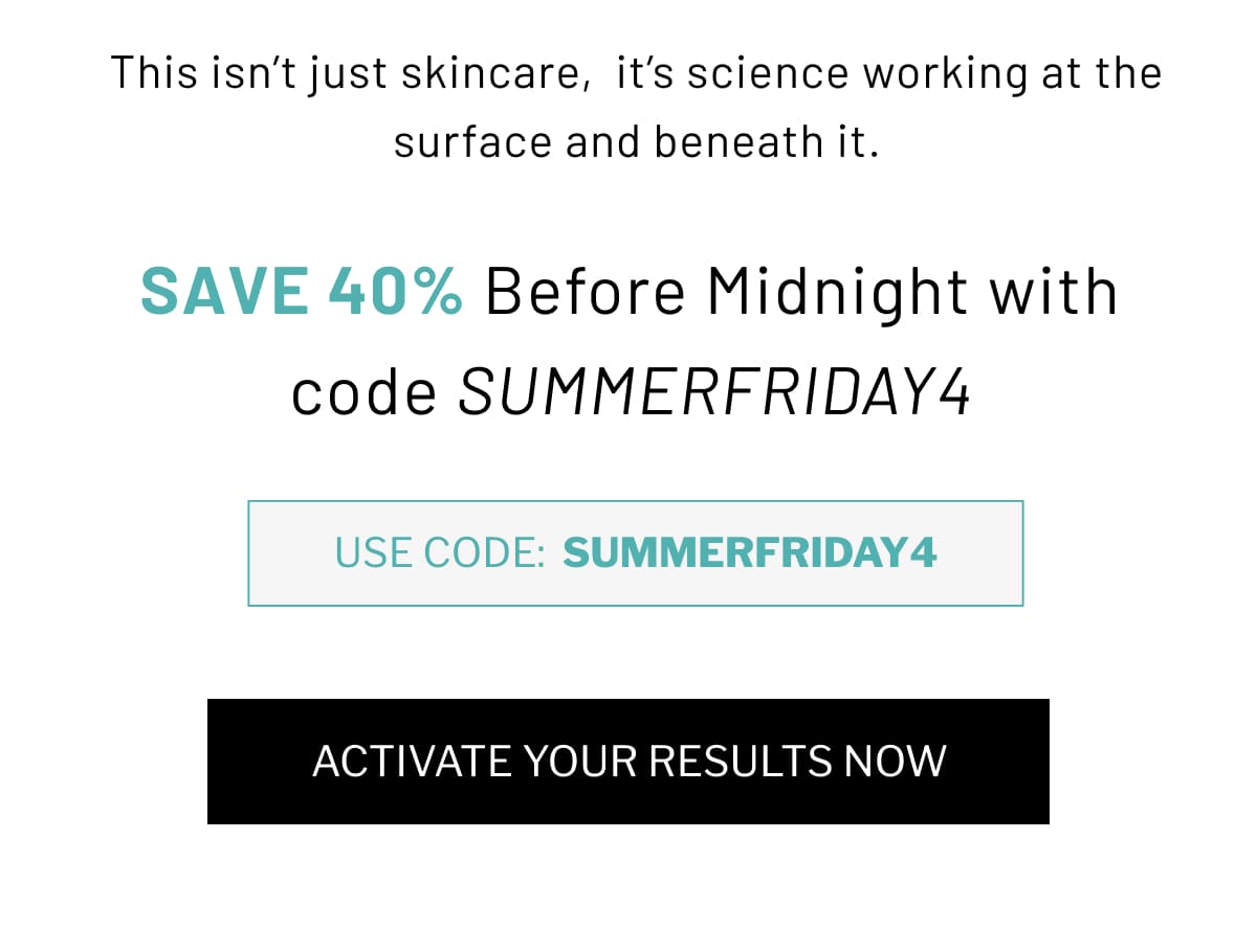 This isn't just skincare,  it's science working at the surface and beneath it.
