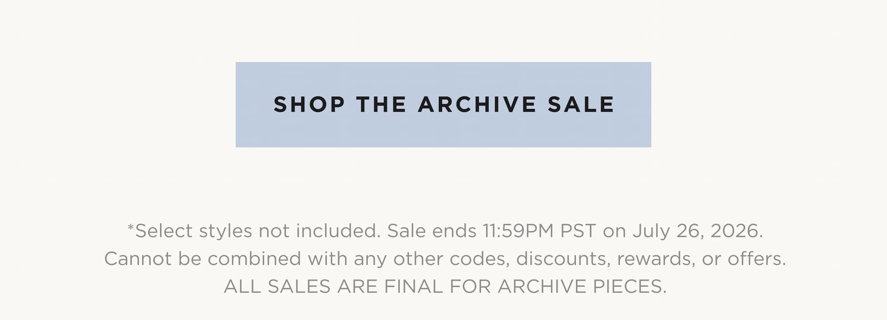Shop The Archive Sale