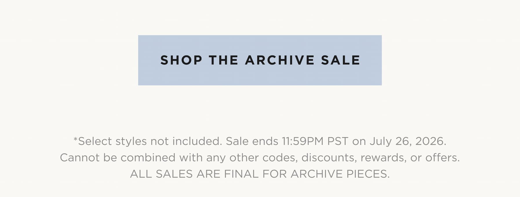 Shop The Archive Sale