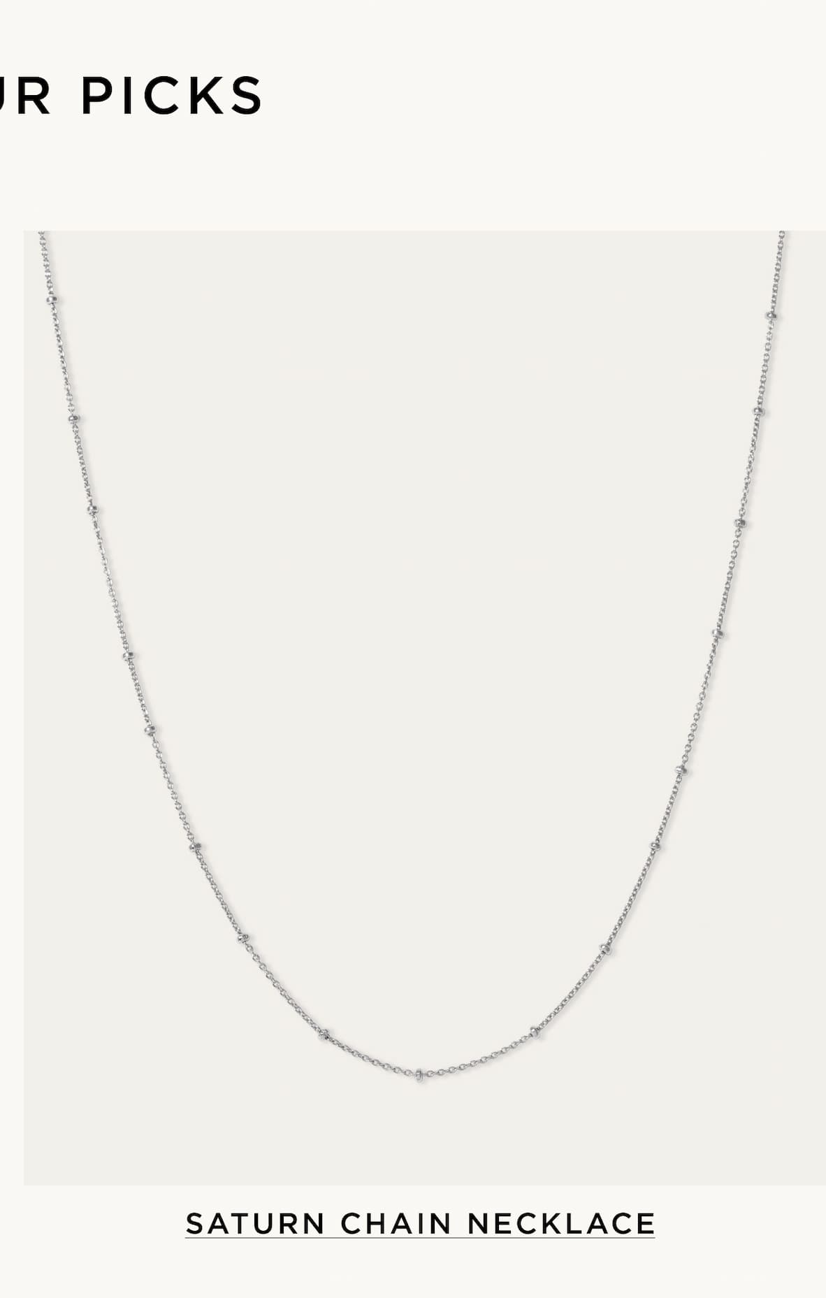 Saturn Chain Necklace