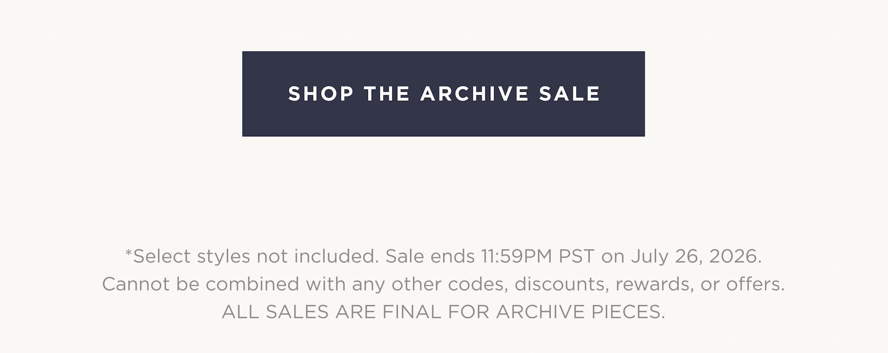 Shop The Archive Sale