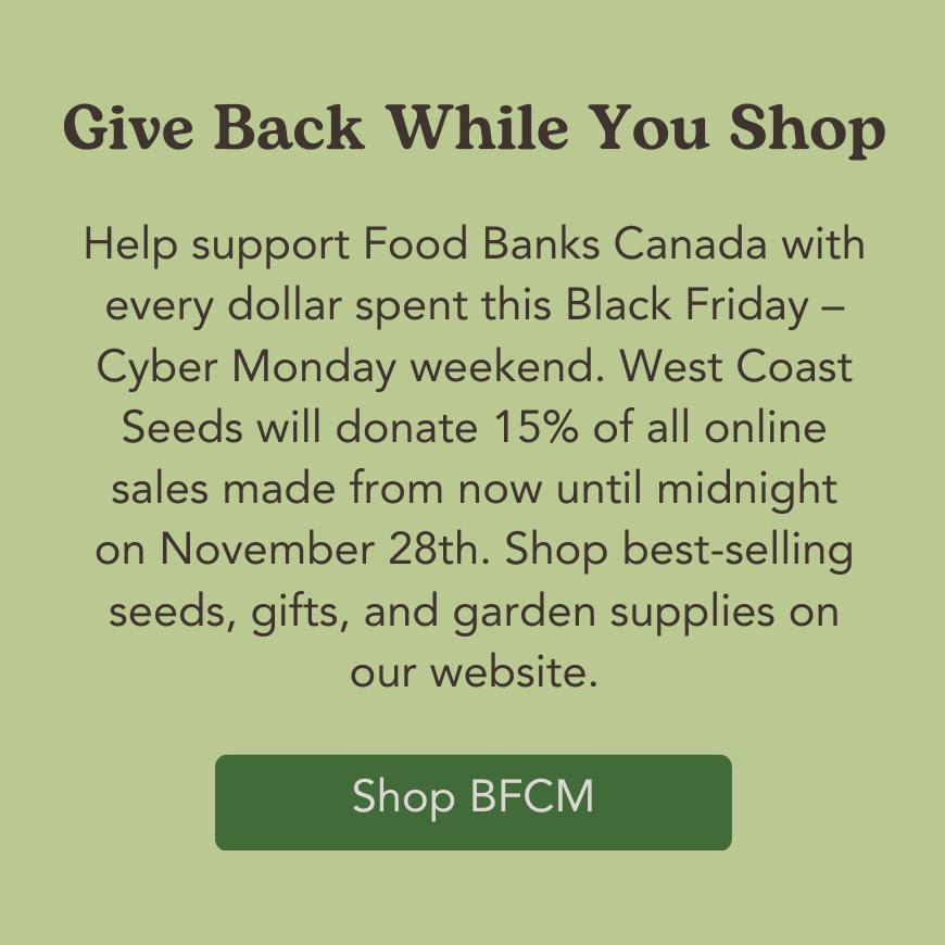 West Coast Seeds BFCM shopping