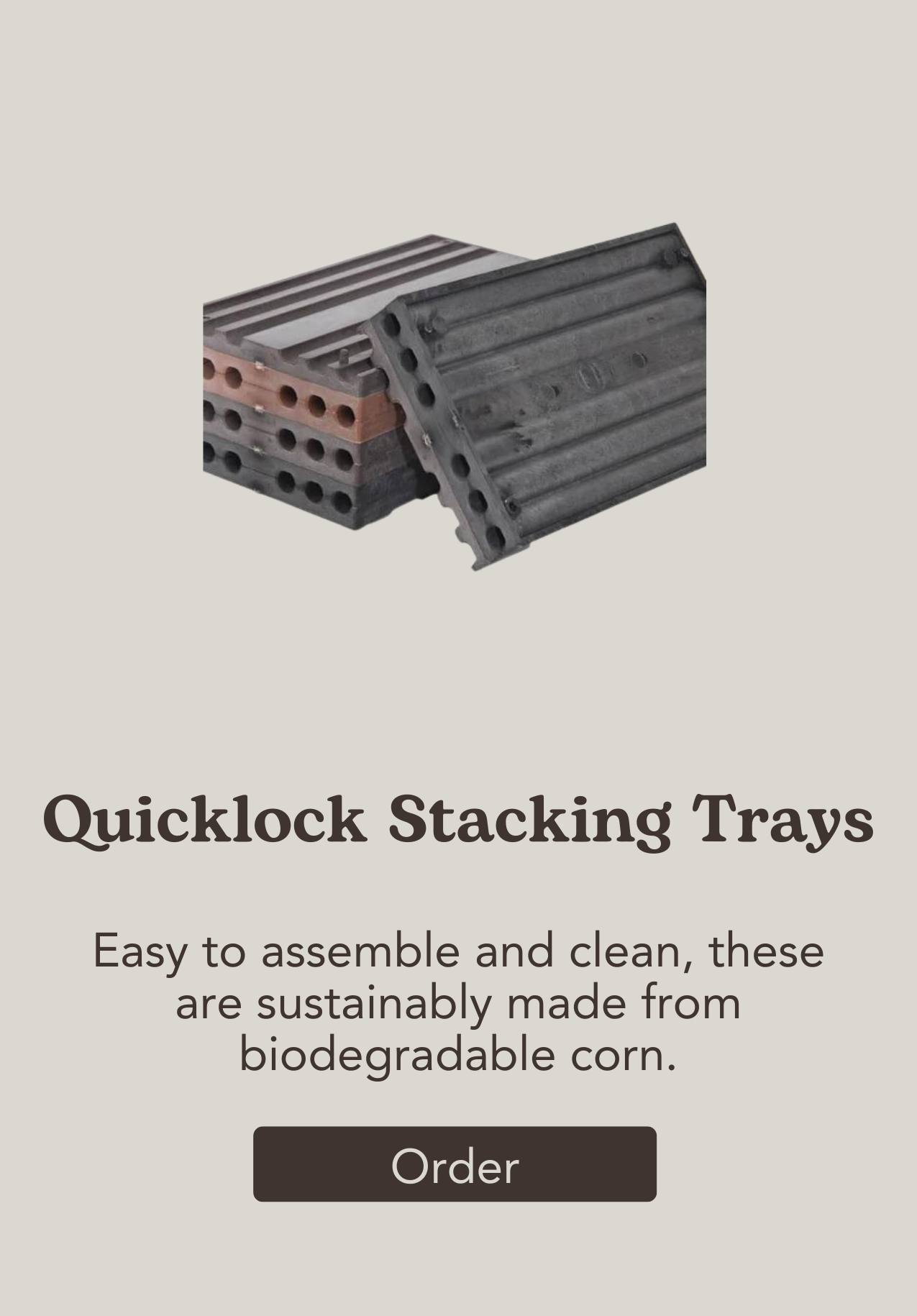 West Coast Seeds Quicklock Stacking Trays